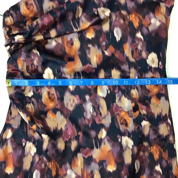 Jason Wu Watercolor Satin Maxi Dress | Small - Picture 5 of 14